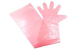 Inseminatie handschoen schouderlang sensitief roze