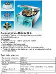 Tafel Centrifuge Rotofix 32A 
