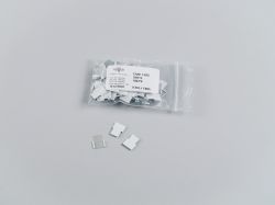 Cane ID Tabs. White aluminium tabs, per 100pcs.